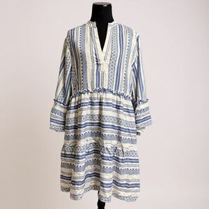 🍋 Salty Lemon Blue & White Dress NWT • Size M • Fresh Summer Style ✨